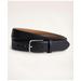 Brooks Brothers Men's Leather Feather Edge Belt | Black | Size 40