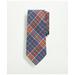 Brooks Brothers Men's Linen Jacquard Plaid Pattern Tie | Blue/Red/Yellow | Size Regular