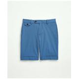 Brooks Brothers Men's Big & Tall 9" Stretch Supima Cotton Poplin Shorts | Bright Blue | Size 50