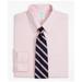 Brooks Brothers Men's Stretch Milano Slim-Fit Dress Shirt, Non-Iron Pinpoint Button-Down Collar | Pink | Size 16 32