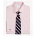 Brooks Brothers Men's Stretch Milano Slim Fit Dress Shirt, Non-Iron Pinpoint Ainsley Collar French Cuff | Pink | Size 15 33