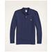 Brooks Brothers Men's Golden Fleece Stretch Supima Long-Sleeve Polo Shirt | Navy | Size 2XL