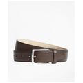 Brooks Brothers Men's 1818 Textured Leather Belt | Brown | Size 44