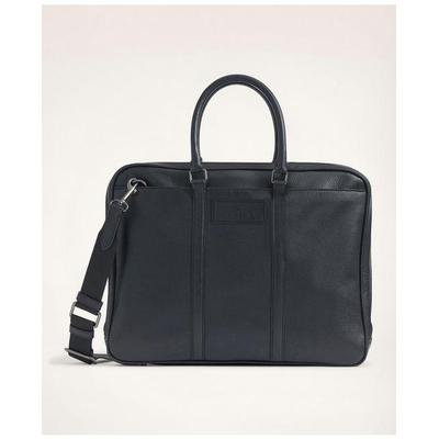 Brooks Brothers Men's Pebbled Leather Briefcase | ...