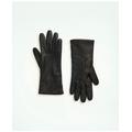 Brooks Brothers Women's Lambskin Gloves with Cashmere Lining | Black | Size 7½