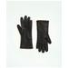 Brooks Brothers Women's Lambskin Gloves with Cashmere Lining | Black | Size 7