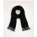 Brooks Brothers Men's Cashmere Fringed Scarf | Black