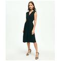 Brooks Brothers Women's Belted Crepe Dress | Black | Size 0