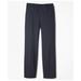 Brooks Brothers Boys Junior Plain-Front Wool Suit Pants | Navy | Size 4