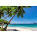 Highland Dunes Paradise Sandy Beach w/ Coco Palm - Wrapped Canvas Photograph Canvas | 8 H x 12 W x 1.25 D in | Wayfair