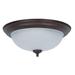 Winston Porter Julijan Glass LED Flush Mount Glass in Brown/Gray/White | 6 H x 15 W x 15 D in | Wayfair 0E53716C7BCA471DAF29C35E2B1AB4DD