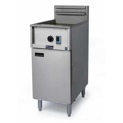 Pitco E35 Commercial Electric Fryer - (1) 35 lb Vat, Floor Model, 208v/3ph, With 2 Baskets, Stainless Steel