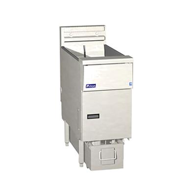 Pitco SE14RS-4FD 208/3 Commercial Electric Fryer - (4) 50 lb Vats, Floor Model, 208v/3ph, Stainless Steel