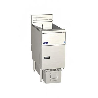 Pitco SE14S-4FD 220/1 Commercial Electric Fryer - (4) 50 lb Vats, Floor Model, 220v/1ph, Stainless Steel