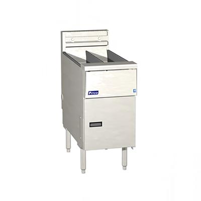 Pitco SE14T Solstice Commercial Electric Fryer - (2) 25 lb Vats, Floor Model, 208v/3ph, Stainless Steel