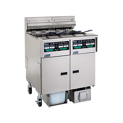 Pitco SELV14C/184/FD Solstice Commercial Electric Fryer - (1) 30 lb & (1) 40 lb Vat, Floor Model, 220v/3ph, Stainless Steel