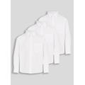 White Teen Long Sleeve Shirts 3 Pack 18 years