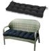 Nvzi Indoor/Outdoor Bench Cushion Swing Cushion 51.2 x19.7 for Lounger Garden Furniture Patio Lounger Bench (Black)
