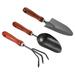 Uxcell Garden Tool Set 2 Set 6 Pcs Carbon Steel Thickened Hardened Garden Shovel Rake Grey