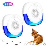 Ultrasonic Pest Repeller 2 Packs Pest Repellent Electronic Plug Ultrasonic Pest Control Mosquito Repellent Indoor for Home Office Repel Bugs for Roaches Spiders Flies Mosquitoes bat Fleas Rodents