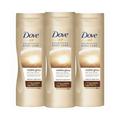 Dove Unisex Visible Glow Self-Tan Lotion Nourishing Care For Medium-Dark Skin, 3x400ml - One Size