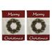 ThisWear Christmas Decor Merry Christmas Porch Flag Yard Flag Winter Flags 2 Pack Vertical House Flags Multi