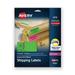 Avery Avery High-Visibility Permanent Laser Id Labels 2 X 4 Asst. Neon 150-Pack