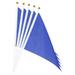 Uxcell Dark Blue Flag Stick Hand Held Mini DIY Flag 8.2 inch x 5.5 inch(L*W) Triangle 40pcs