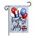 Breeze Decor BD-FJ-G-111079-IP-BO-DS02-US Celebrate Fourth of July Americana - Seasonal Fourth of July Impressions Decorative Vertical Garden Flag - 13 x 18.5 in.