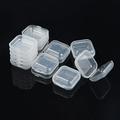 Pxiakgy Box Small Storage Transparent Box 10pcs Jewelry Portable Flip Housekeeping & Organizers