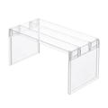 Plastic Kitchen Food Storage Organizer Shelve for Cabinet Cupboard Countertop Pantry - Holds Jars Baking Supplies (Large)