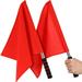 2 Pcs Referee Flags Flags Signal Flags Hand Waving Flags for Game Match Competition