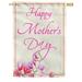 America Forever Happy Mother s Day Love You Always House Flag 28 x 40 inches Pink Purple Flowers Double Sided Holiday Seasonal Yard Outdoor Decorative Gratitude For Mom Flag