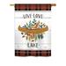 Breeze Decor BD-OU-H-109073-IP-BO-DS02-US 28 x 40 in. Live Love Lake Nature - Everyday Outdoor Impressions Decorative Vertical House Flag