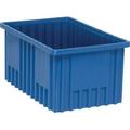20 Pack of 10 7/8 Deep x 8 1/4 Wide x 3 1/2 High Blue Dividable Grid Containers