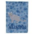 Carolines Treasures CK4885CHF European Shorthair 3 Cat Welcome Flag Canvas House Size Large multicolor