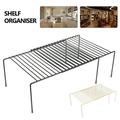 Qenwkxz Expandable Storage Shelf Extendable Organizer Shelf Rack Kitchen Adjustable Cabinet Pantry Shelves Under Sink and Counter Top Organizer for Cups Dishes Cabinet and Pantry Organization