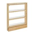 Rev-A-Shelf 438-BC-3C 3 Cabinet Base Pull Out Organizer Rack Maple