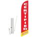 Cobb Promo Certified Pre Owned Red Feather Flag with Complete 15ft Pole kit and Ground Spike