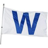 Chicago W Win Flag - 3x5 Feet Cubs W Win Combo Flags - Large Clubs Banner with 100% Polyester Fabric