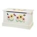 30 in. Wooden Toy Box with Stencil Small - White