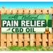 All Natural Pain Relief With Cbd Oil 13 oz Vinyl Banner With Metal Grommets