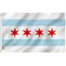 Anley Fly Breeze 3x5 Foot City of Chicago Flag - Chicago IL Flags Polyester