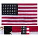 3x5 Embroidered American 48 Star Linear 100% Cotton Flag 3 x5 (Hand Sewn)