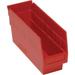 23 5/8 Deep x 4 1/8 Wide x 6 High Red Shelf Bin