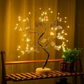 LED Night Light Mini Christmas Tree Copper Wire Garland Lamp For Home Kids Bedroom Decor Fairy Lights Luminary Holiday Lighting(Warm White)