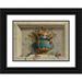 Michel Bruno BellengÃ© 18x14 Black Ornate Wood Framed Double Matted Museum Art Print Titled - Vase of Flowers in a Niche