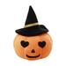 Halloween Plush Pumpkin Pillow with Witch Hat Pumpkin Plush Toy Soft and Cute Plush Stuffed Pumpkin Pillow Gifts Decor for Kids