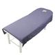 Beauty Bed - Plain Linen Washable Reusable Massage Table Cover Elastic Bed Cover Purple 120cmx190cm Opening