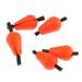 5 Pcs Water Drops Unsinkable Foam Floats Stroke Indicators Fishing Corks Floats Bobbers for Fly Fishing 0.79 X 0.39 Inch - Orang Orange